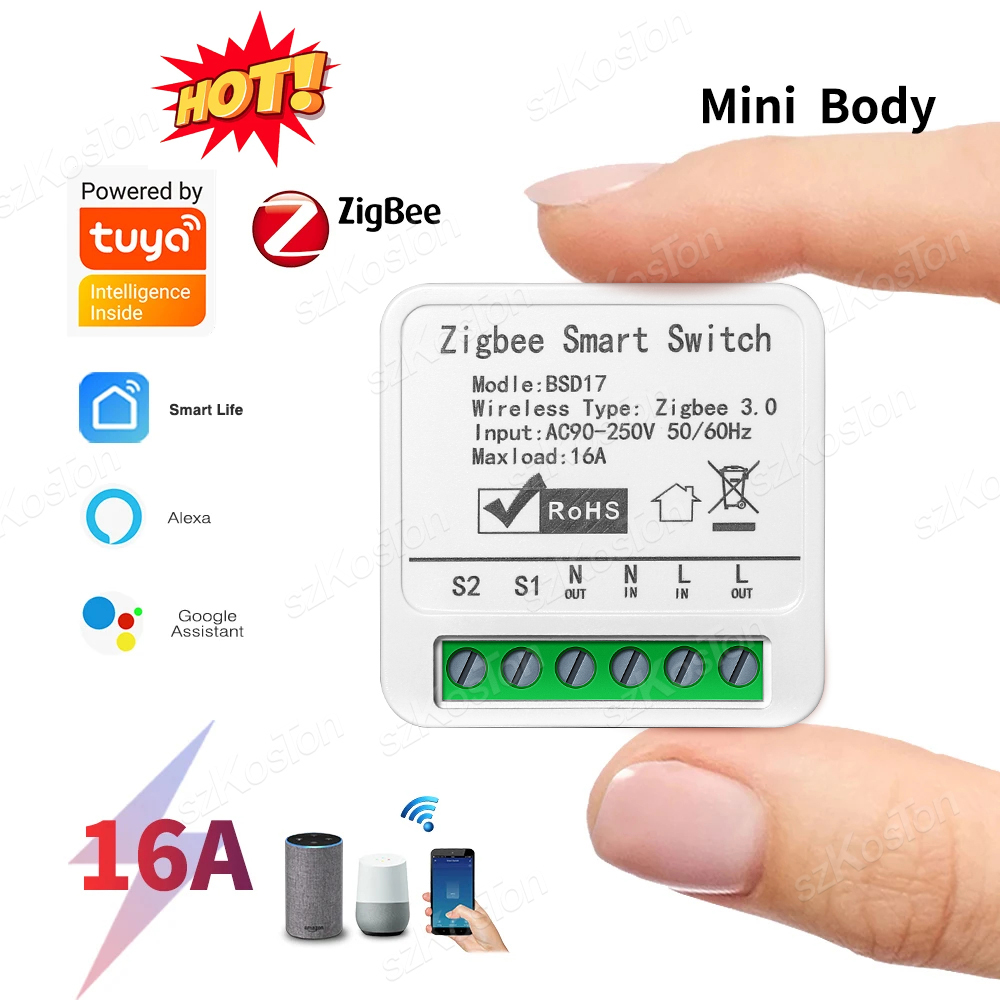 16A Tuya ZigBee Smart Switch M - Home Automation Diy recensie en prijs